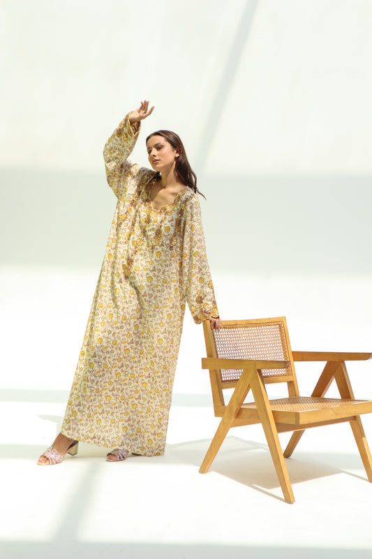 TB03 - Floral Yellow Mkhawar