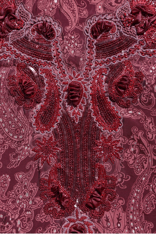TB28 - Maroon Paisley