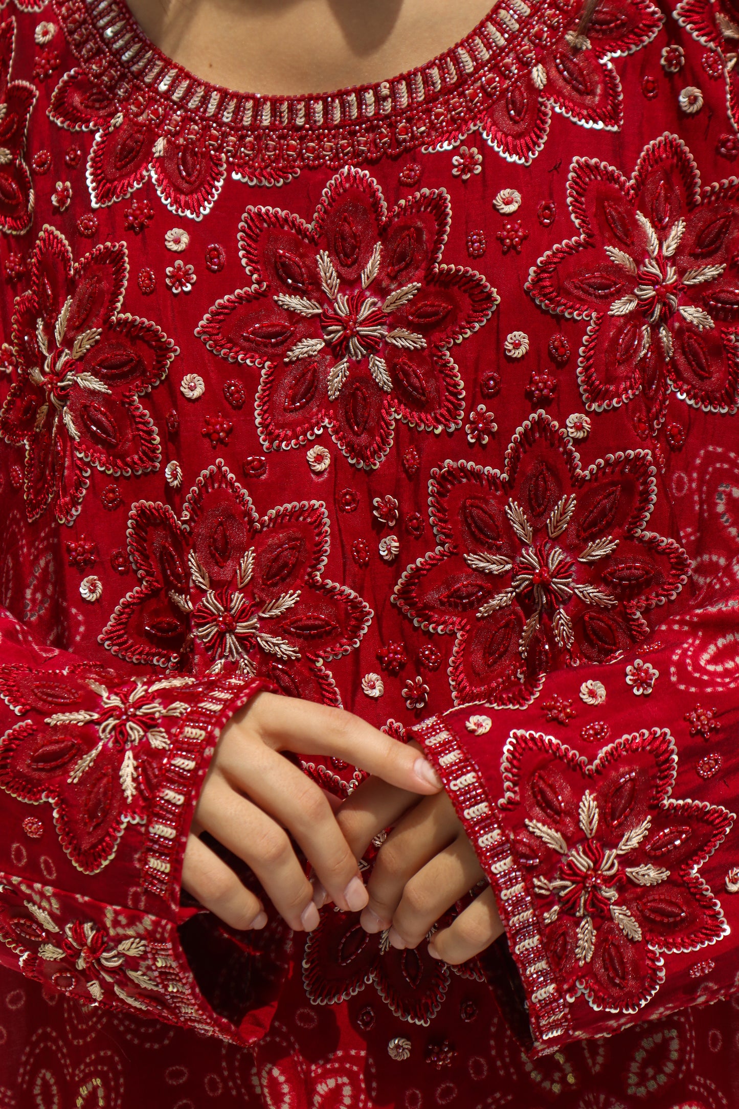 TB02 - Floral Fuchsia Mkhawar