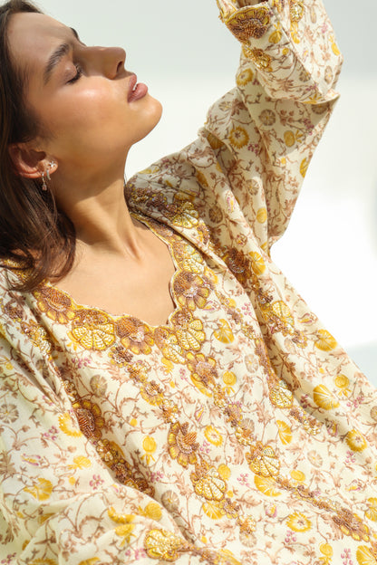 TB03 - Floral Yellow Mkhawar