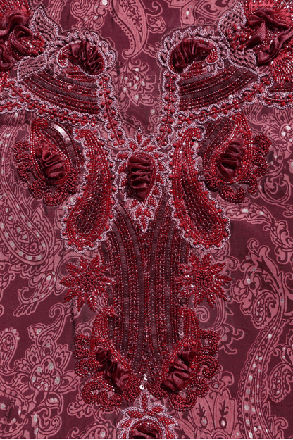 TB28 - Maroon Paisley