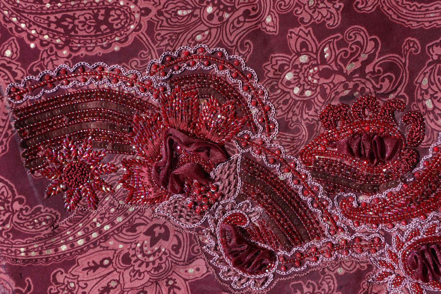 TB28 - Maroon Paisley