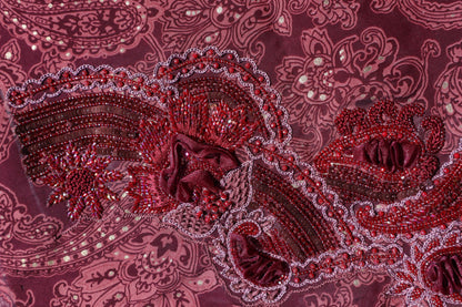 TB28 - Maroon Paisley