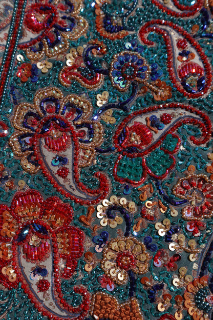 TB25 - Paisley Teal Mukhawar