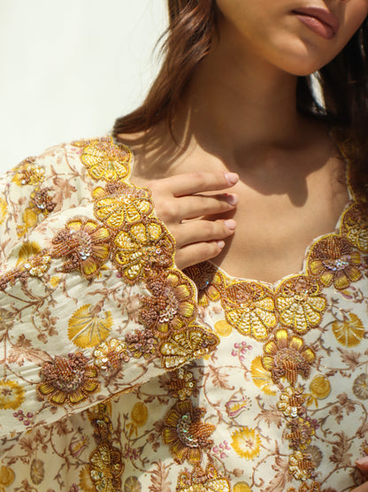 TB03 - Floral Yellow Mkhawar