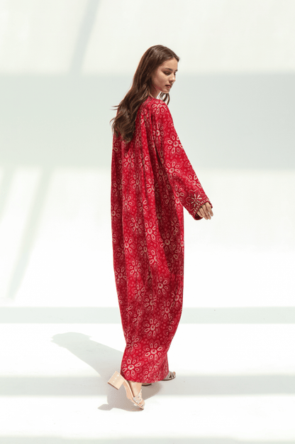 TB02 - Floral Fuchsia Mkhawar